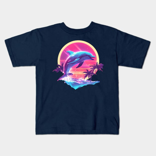 dolphin Kids T-Shirt by dubcarnage